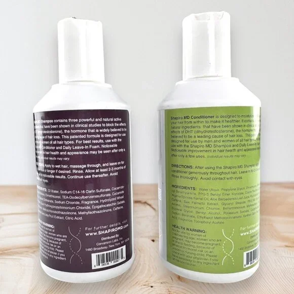 Shapiro MD Triple Action Hair Therapy Formula Shampoo & Conditioner 9.5 oz. - Picture 2 of 2